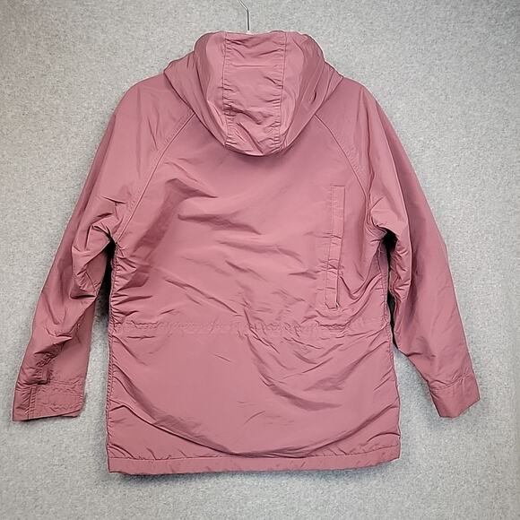 Vintage LL Bean Jacket Coat Sz M Pink Baxter State Parka Hooded Plaid Wool Lined - Picture 3 of 16